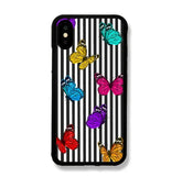 "Black white lines butterfly 2D Case!"  (Write your phone model below )
